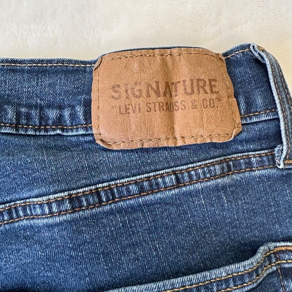 Levi Signature S51 Straight Blue Jeans Mens Size 32 x 30 Denim Pants - Picture 8 of 11